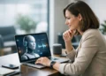 Comment choisir un assistant IA professionnel 21 Assistant IA professionnel utilisé sur un ordinateur portable dans un bureau