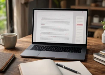 Correction automatique du français : texte relu à l'écran avec suggestions de correction