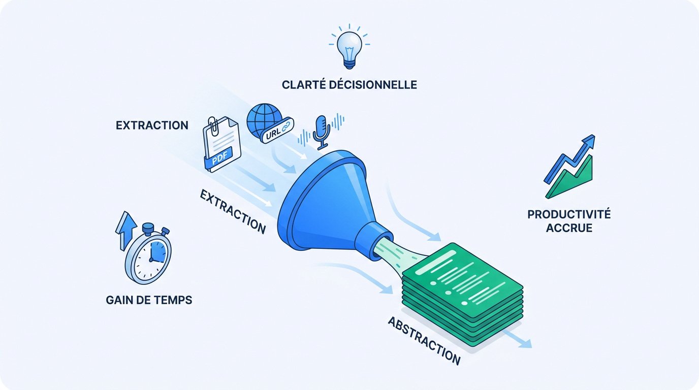 IA pour résumer un texte : de l'extraction à l'abstraction, le schéma du résumé automatique