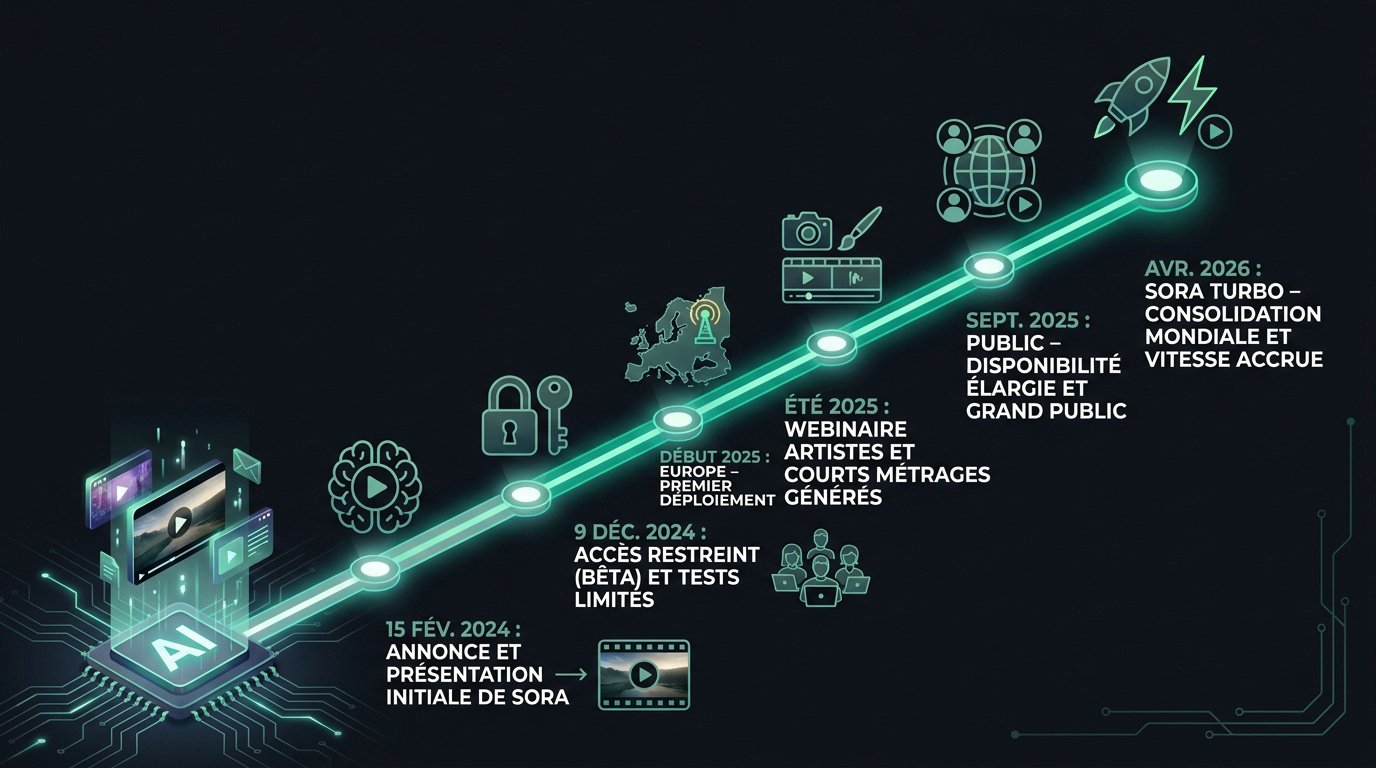 Chronologie de Sora OpenAI : de la sortie publique de 2024 à la fermeture de 2026