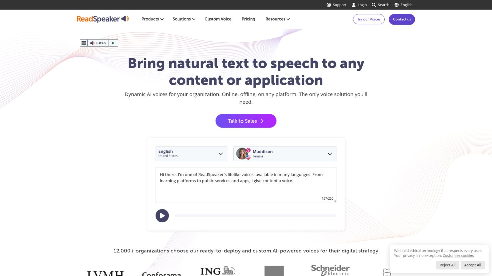 ReadSpeaker, le générateur de voix IA des professionnels