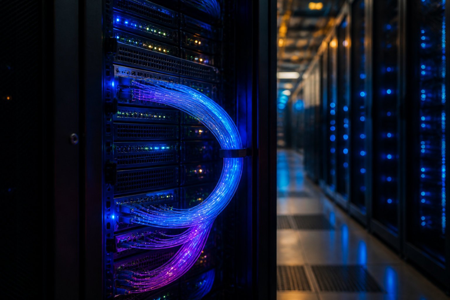 Google Gemini vs ChatGPT : le duel des géants de l'IA 3 Baie de serveurs : les infrastructures cloud derrière Gemini vs ChatGPT