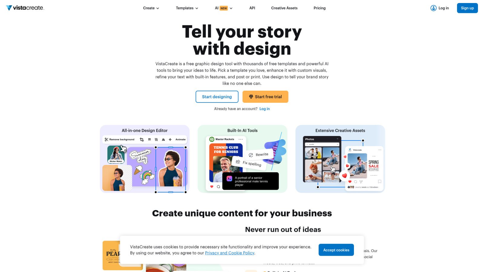 Alternative Canva IA : les outils de design qui montent 4 VistaCreate : performance visuelle pour le marketing social