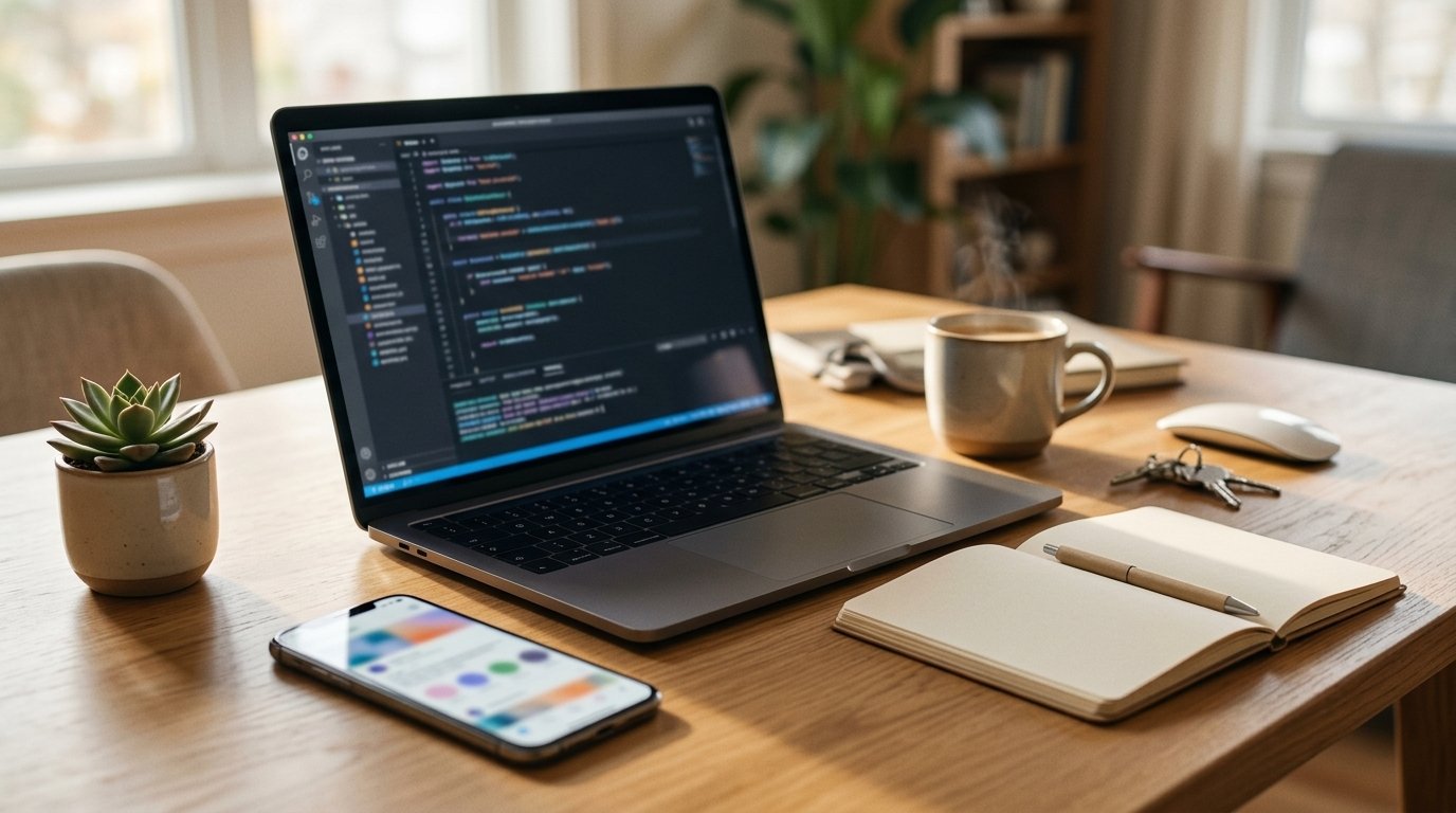 Abonnement Grok : X réunit Grok, Cursor et Premium dès 8 dollars 1 Ordinateur portable et smartphone sur un bureau : l’abonnement grok réunit assistant IA, code et réseau social