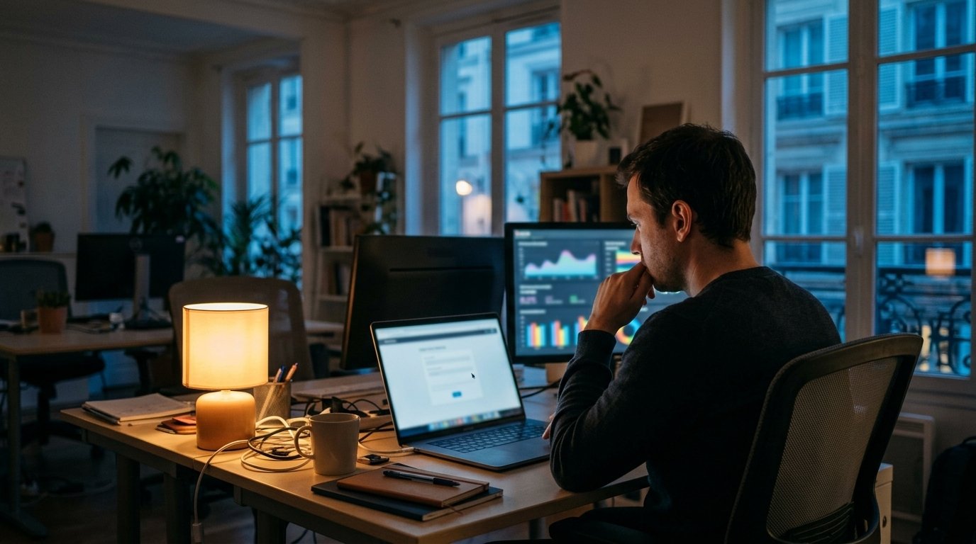 Développeur qui regarde un agent Claude Haiku 5.5 remplir seul un formulaire sur son ordinateur portable